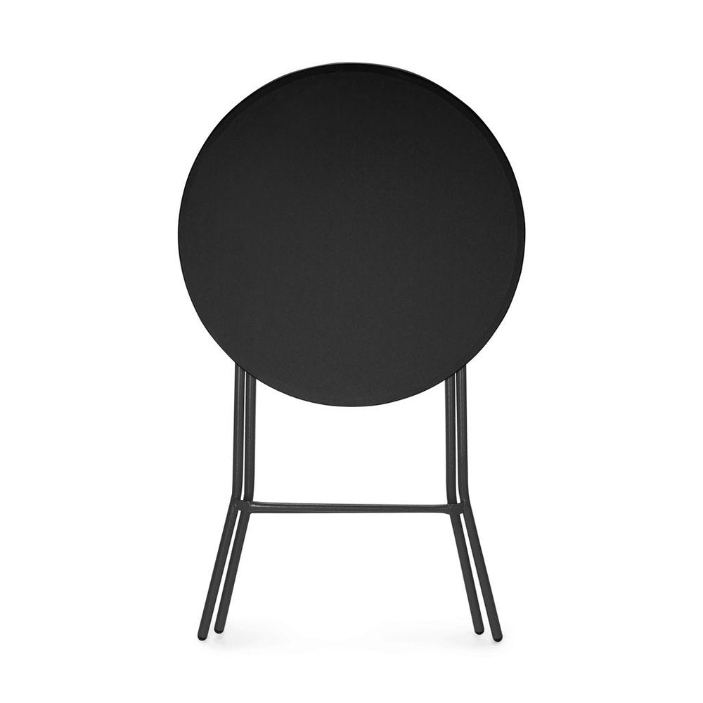 AmerBox Bar-Stehtisch rund – Ø 800 mm, klappbar, Schwarz