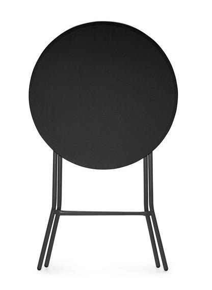 AmerBox Bar-Stehtisch rund – Ø 800 mm, klappbar, Schwarz