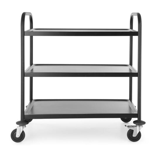 Servierwagen mattschwarz, HENDI, 905x585x H 945mm HENDI