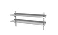 HENDI Doppelwandregal einstellbar – 1400 × 300 mm, Edelstahl HENDI