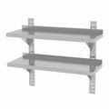 Doppelwandregal, einstellbar, mit 2 Halterungen, HENDI, 1000x300x H 600mm HENDI