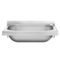 HENDI Waschbecken Edelstahl AISI 304 – 400 × 290 mm, Wandmontage HENDI