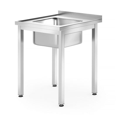 HENDI Pro Line Sink 600 × 600 mm – Centered Basin