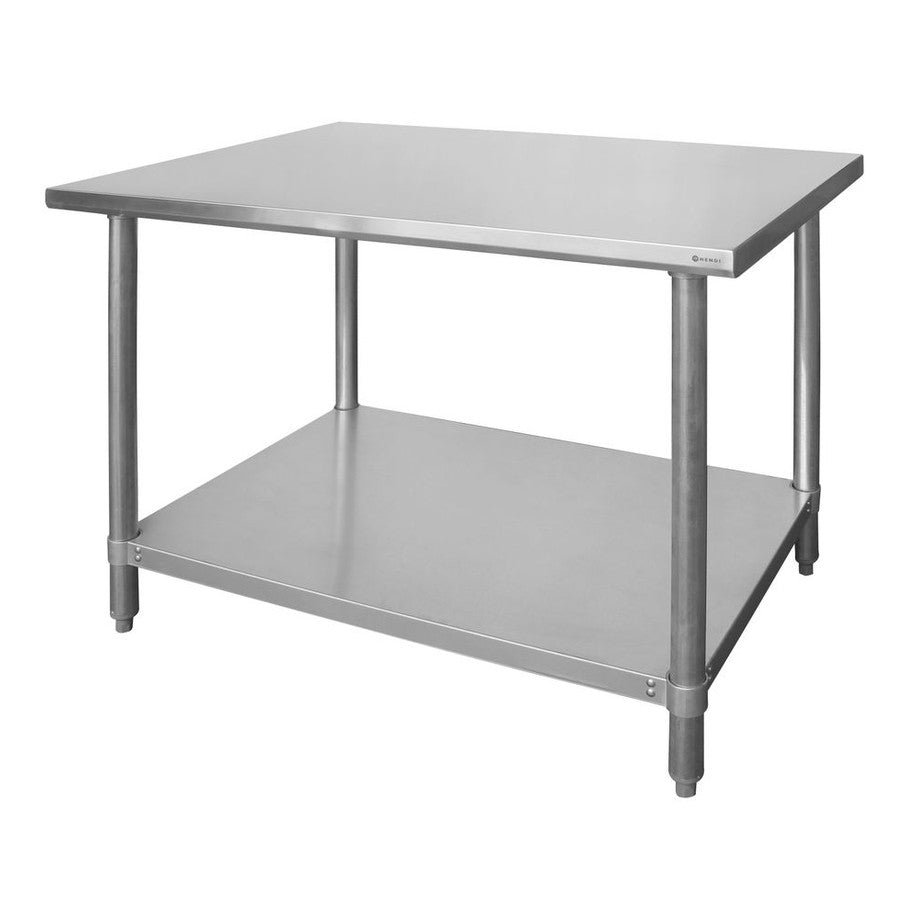 HENDI Arbeitstisch zentral Budget Line – 1200 × 600 mm, Edelstahl HENDI