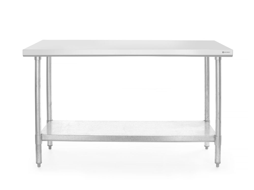 HENDI Arbeitstisch zentral Budget Line – 1400 × 600 mm, Edelstahl HENDI