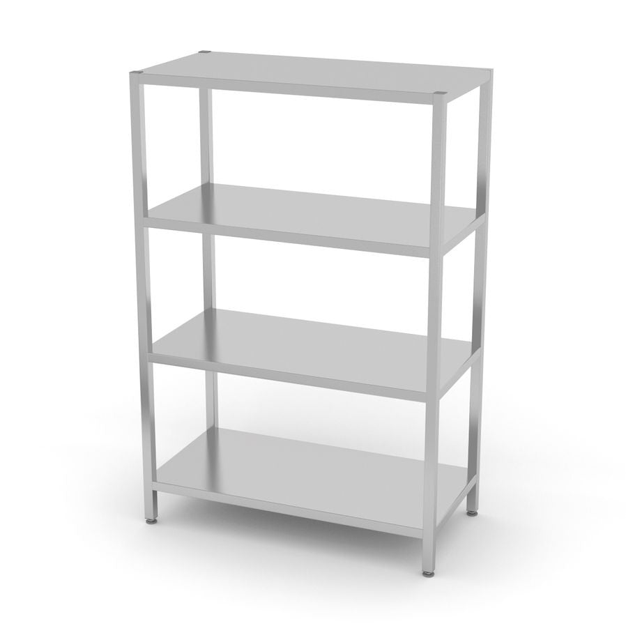 Lagerregal mit 4 Regalen – verschraubt, HENDI, Kitchen Line, 1000x500x H 1800mm HENDI