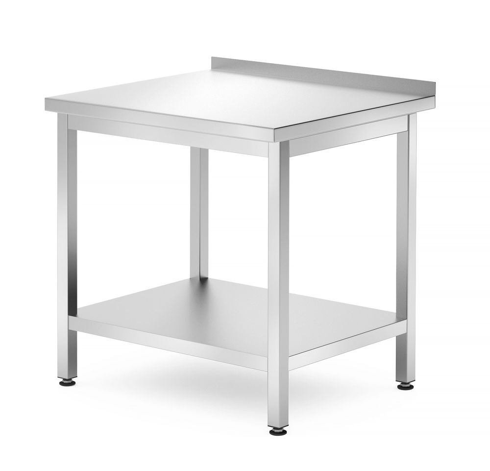 Wandtisch mit Ablage – verschraubt, Tiefe 700 mm, HENDI, Kitchen Line, 800x700x H 850mm HENDI