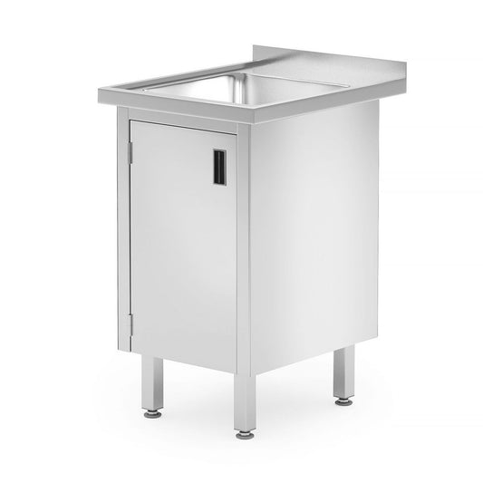 Waschtisch, Schrank – verschweißt, mit Scharniertüren, HENDI, Profi Line, 600x600x H 850mm HENDI
