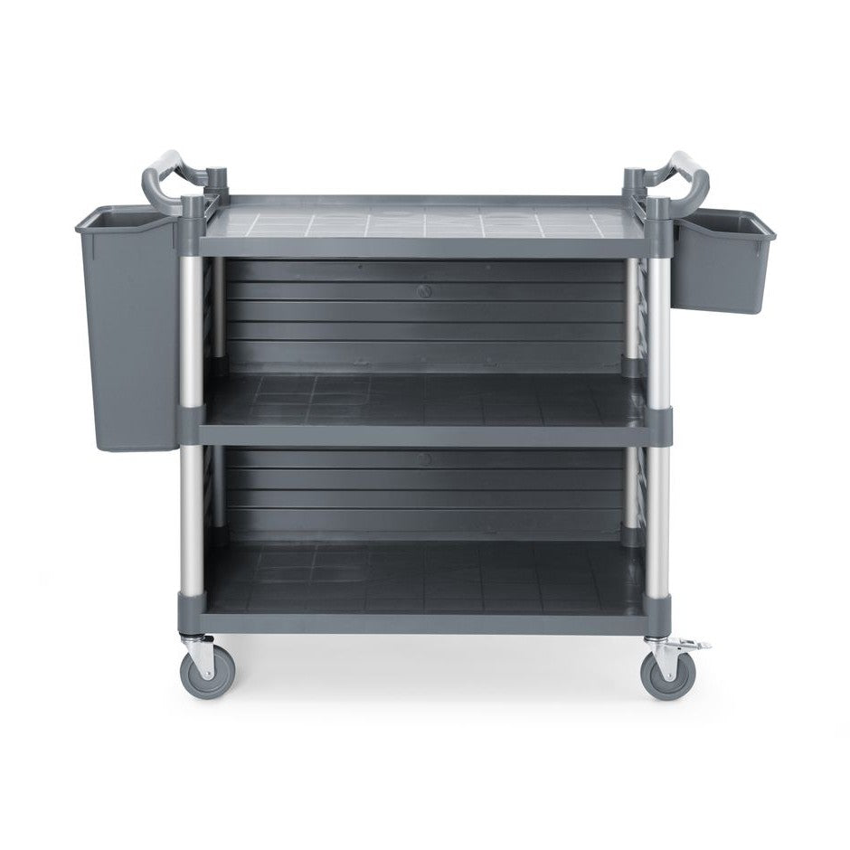 AmerBox Servierwagen Polypropylen 3 Fächer – gross, mit Seitenwänden