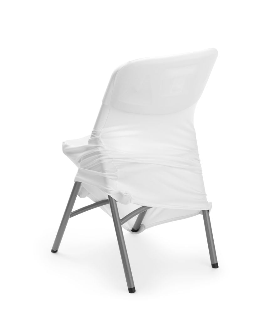 HENDI Klappstuhlbezug Kitchen Line – Jersey, Weiss