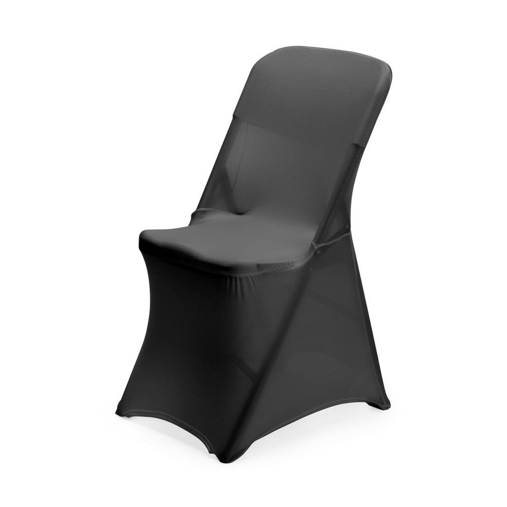 HENDI Klappstuhlbezug Kitchen Line – Jersey, Schwarz