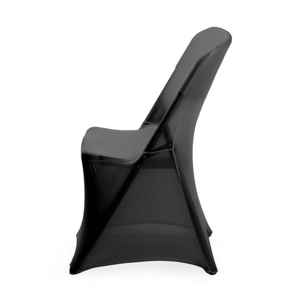 HENDI Klappstuhlbezug Kitchen Line – Jersey, Schwarz