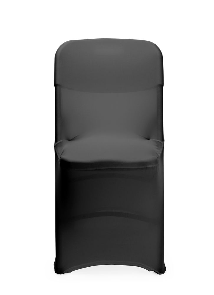HENDI Klappstuhlbezug Kitchen Line – Jersey, Schwarz
