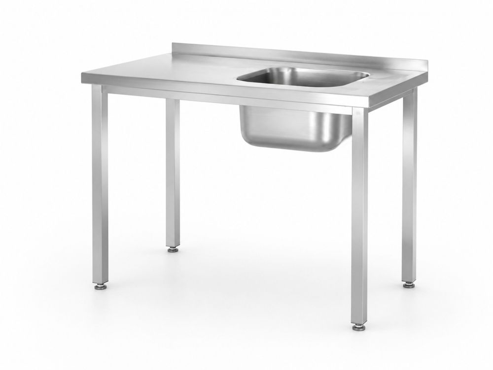 HENDI Spültisch Kitchen Line 800 × 600 mm – Becken rechts