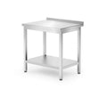 Wandarbeitstisch mit Regalboden Budget Line - geschraubt, Tiefe 600 mm, HENDI, Budget Line, 800x600x H 850mm HENDI