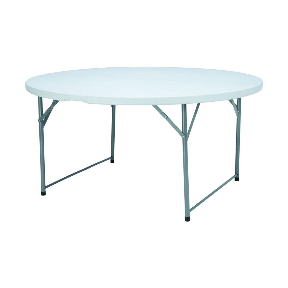 AmerBox Buffettisch rund – Ø 1830 mm, klappbar, Weiss
