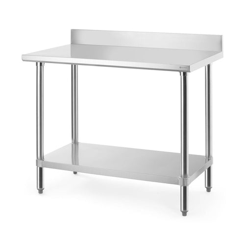 HENDI Arbeitstisch mit Ablage Budget Line 1000 × 600 mm – Edelstahl
