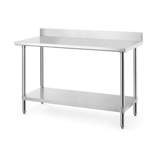 HENDI Arbeitstisch mit Ablage Budget Line 1400 × 600 mm – Edelstahl