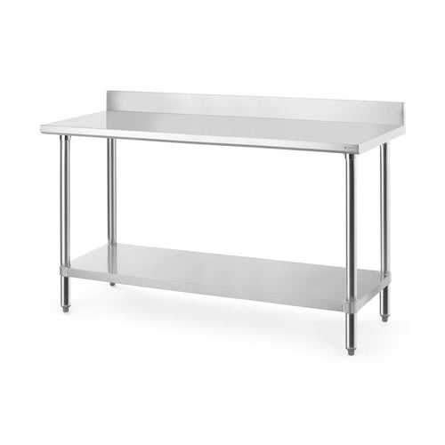 HENDI Arbeitstisch mit Ablage Budget Line 1600 × 600 mm – Edelstahl