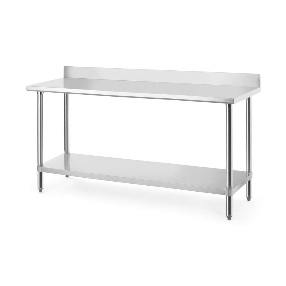 HENDI Arbeitstisch mit Ablage Budget Line 1800 × 600 mm – Edelstahl