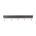 HENDI Messermagnetleiste mit Haken – 5 Haken, L 470 mm HENDI