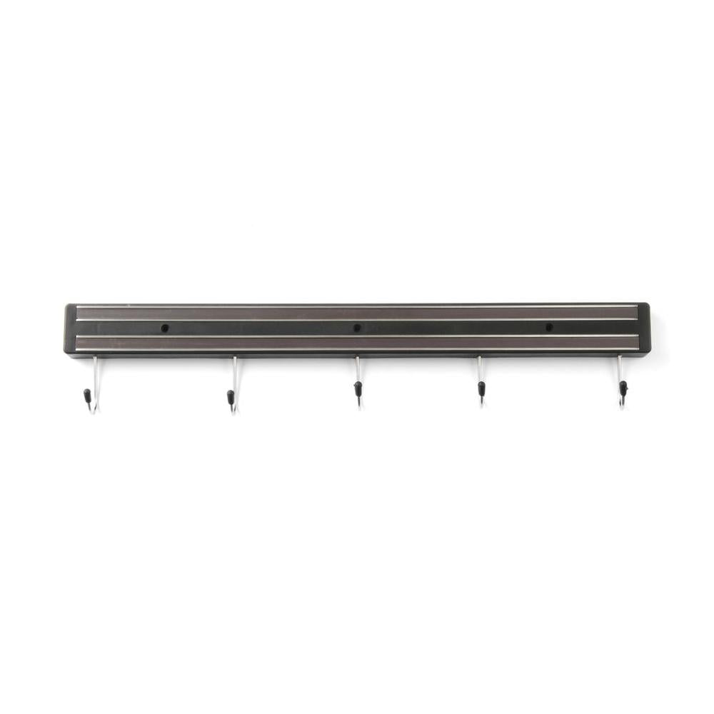 HENDI Messermagnetleiste mit Haken – 5 Haken, L 470 mm HENDI