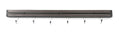 HENDI Messermagnetleiste mit Haken – 6 Haken, L 620 mm HENDI
