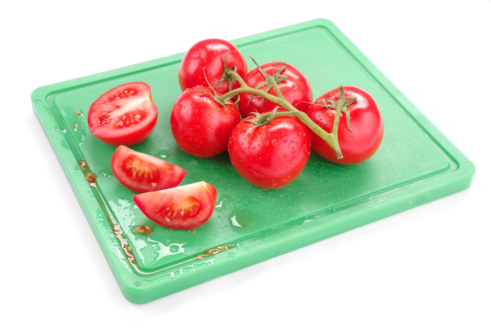 HENDI HACCP-Schneidbrett GN 1/1 Grün – 530 × 325 mm