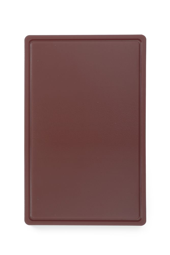 HENDI HACCP-Schneidbrett GN 1/1 Braun – 530 × 325 mm