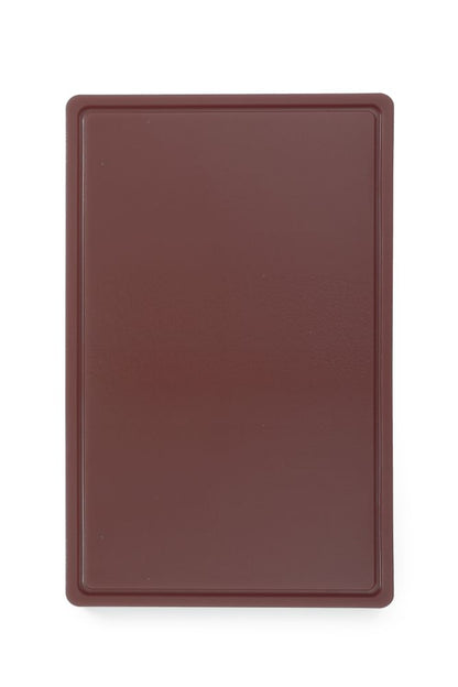 HENDI HACCP-Schneidbrett GN 1/1 Braun – 530 × 325 mm