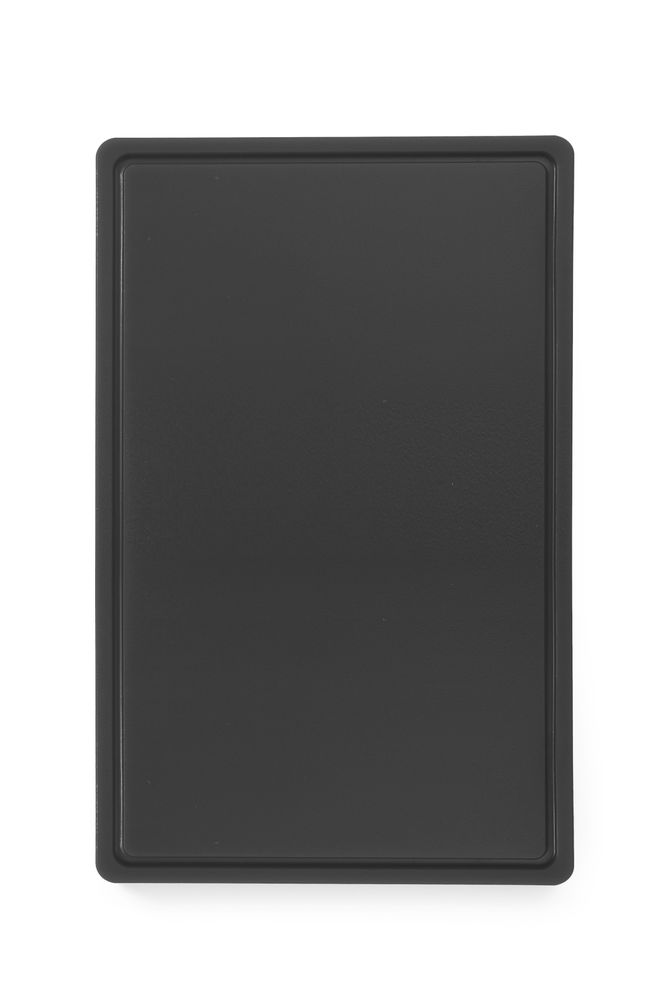 HENDI Schneidbrett HACCP GN 1/1, 530 × 325 mm – Schwarz, 15 mm