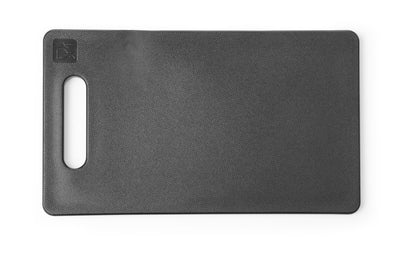 HENDI Schneidbrett mit Griff Schwarz – HDPE, 250 × 150 mm