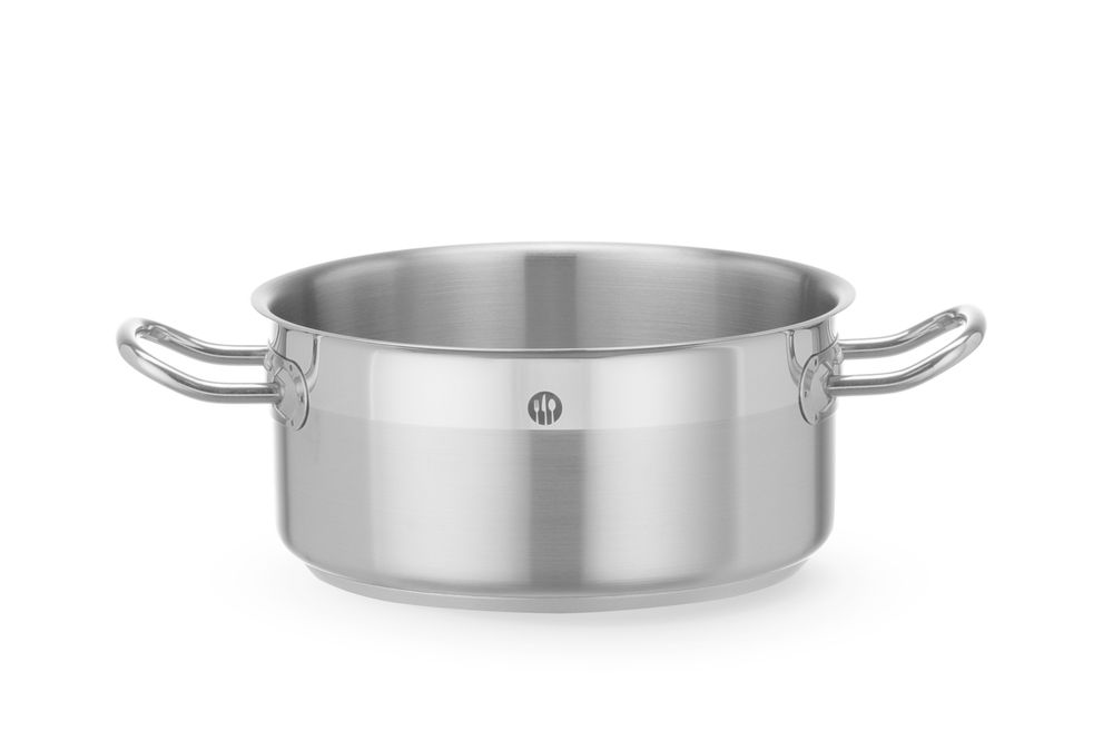 HENDI Kochtopf niedrig Profi Line 2,8 l – Ø 200 mm, ohne Deckel