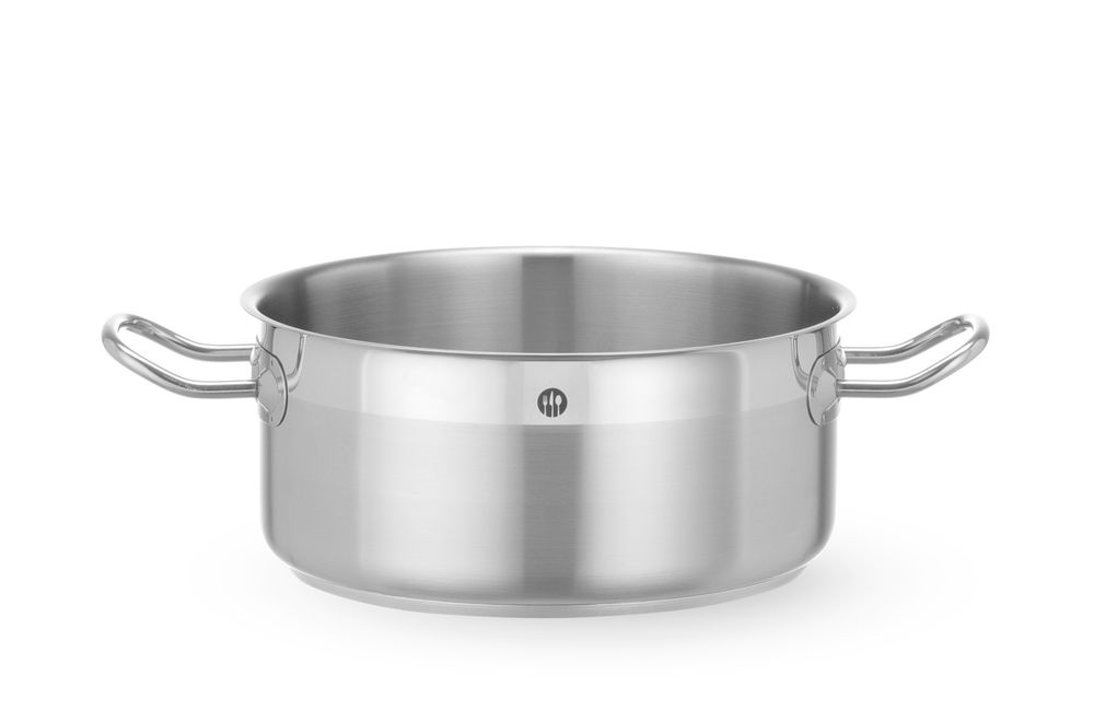 HENDI Kochtopf niedrig Profi Line 4,7 l – Ø 240 mm, ohne Deckel