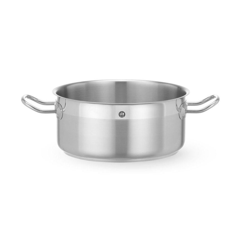 HENDI Kochtopf niedrig Profi Line 4,7 l – Ø 240 mm, ohne Deckel
