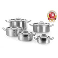Kochtopf, niedrig - mit Deckel, HENDI, Profi Line, 1,5L, ⌀160x H 75mm HENDI