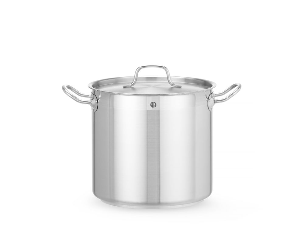 HENDI Kochtopf hoch Profi Line – 9,8 L, Ø 240 mm, mit Deckel HENDI