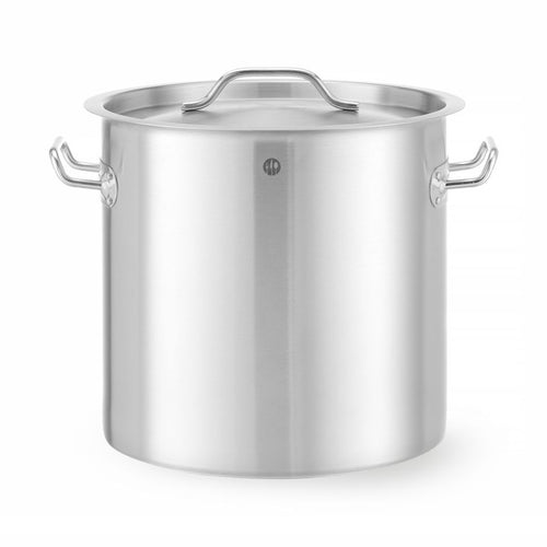HENDI Hoher Schmortopf Budget Line 17 l – Ø 280 mm, mit Deckel