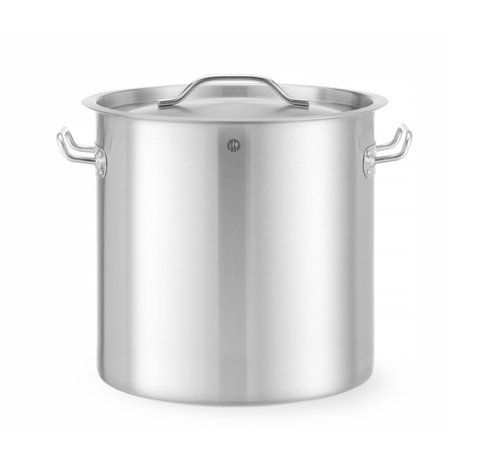 HENDI Hoher Schmortopf Budget Line 21 l – Ø 300 mm, mit Deckel