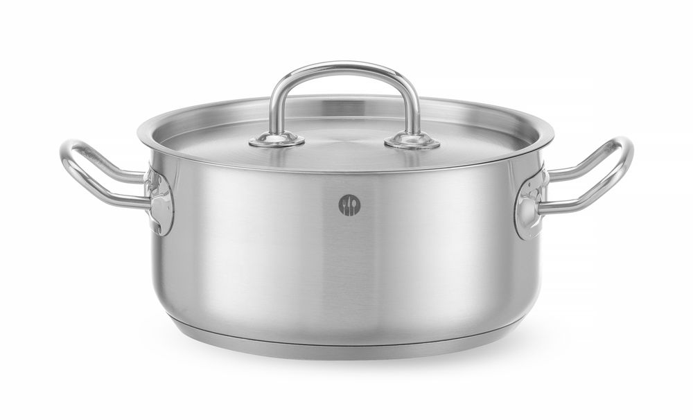 HENDI Bratentopf Kitchen Line mit Deckel – 2,9 L, Ø 200 mm HENDI