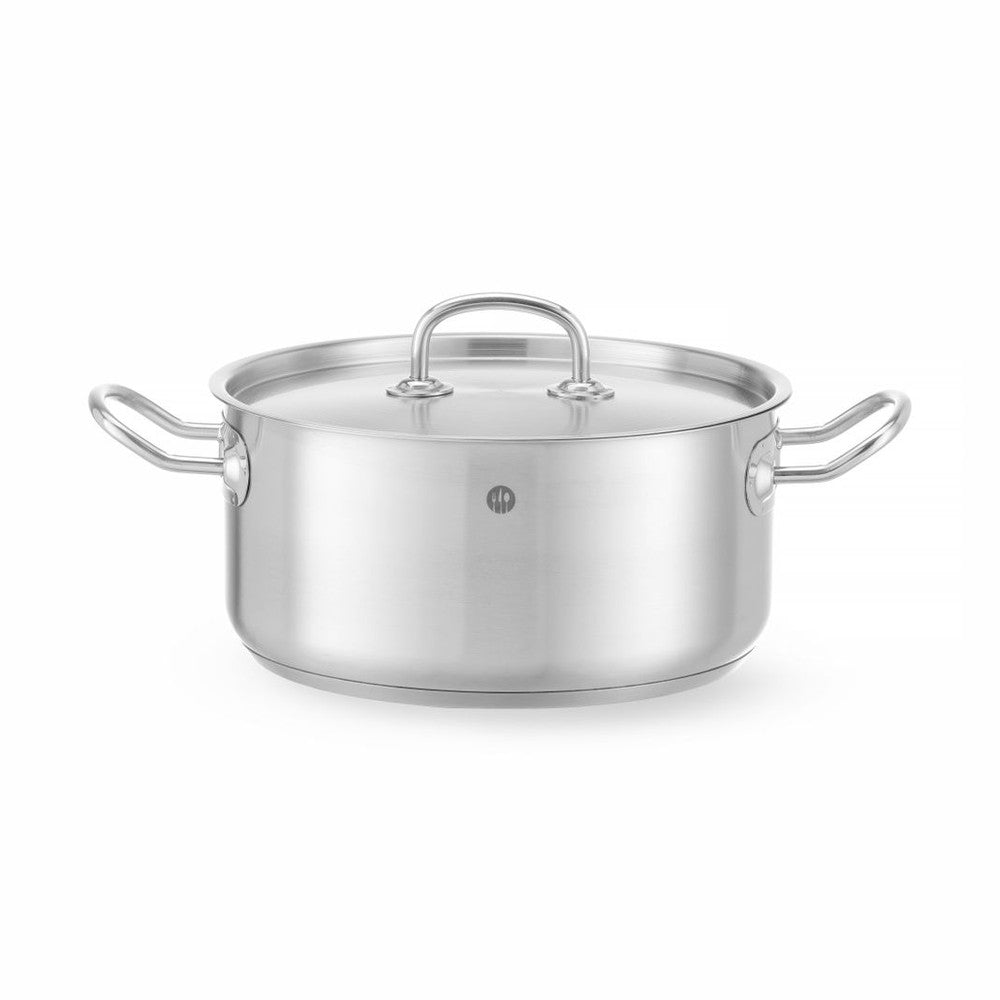 HENDI Bratentopf Kitchen Line mit Deckel – 4,9 L, Ø 240 mm HENDI