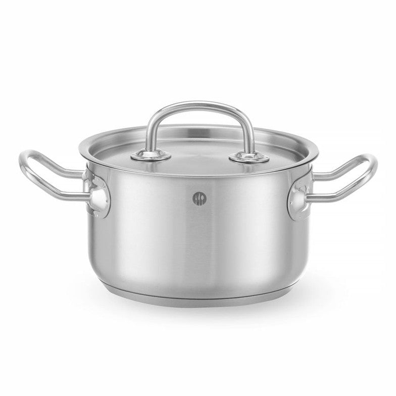 Fleischtopf - mit Deckel, HENDI, Kitchen Line, 6L, ⌀240x H 135mm HENDI