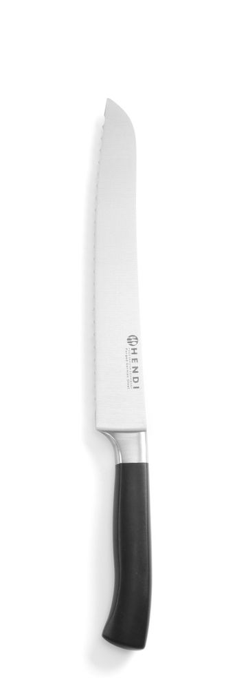 HENDI Brotmesser Profi Line – X50CrMoV15-Stahl, Schwarz HENDI
