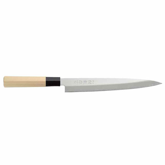 Japanisches Messer Sashimi, HENDI, Holz hell, L 375mm HENDI