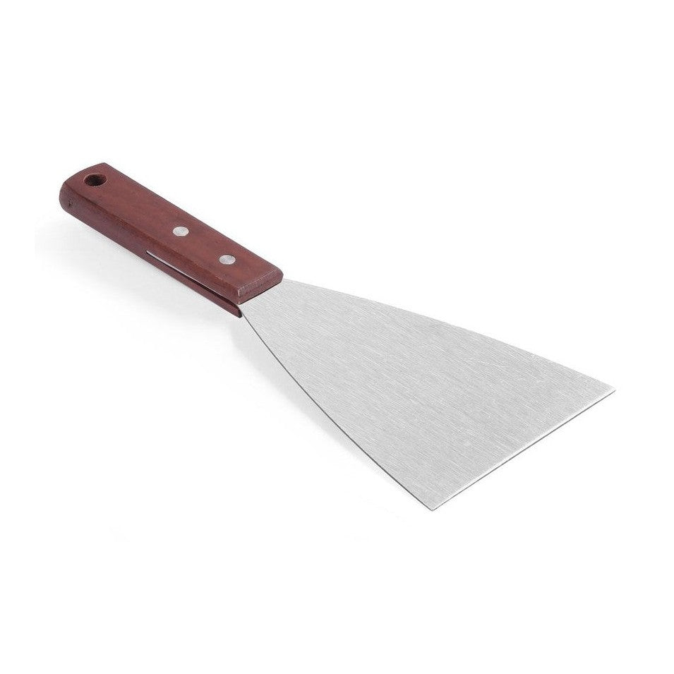 HENDI Grillspachtel – Holzgriff dunkel, 251 × 100 mm HENDI