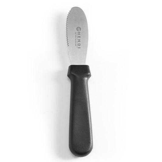 Brötchenstreicher - Wellenschliff, HENDI, Schwarz, L 210mm HENDI