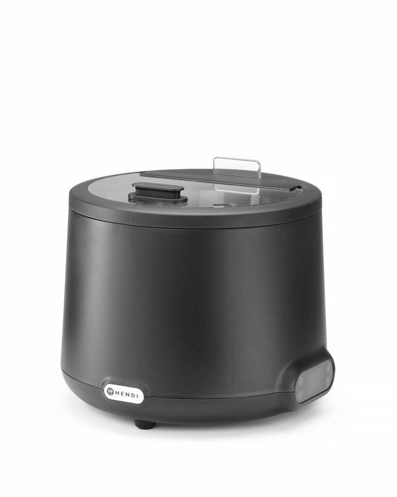 HENDI Suppenkessel UNIQ Schwarz – 8 L, 500 W, 35–85 °C
