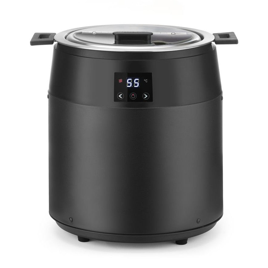 HENDI Suppenkessel ohne Wasser 10 L – digital, 40–90 °C, schwarz