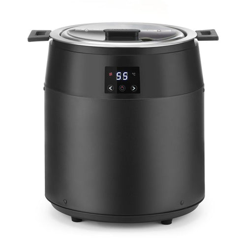 HENDI Suppenkessel ohne Wasser 10 L – digital, 40–90 °C, schwarz