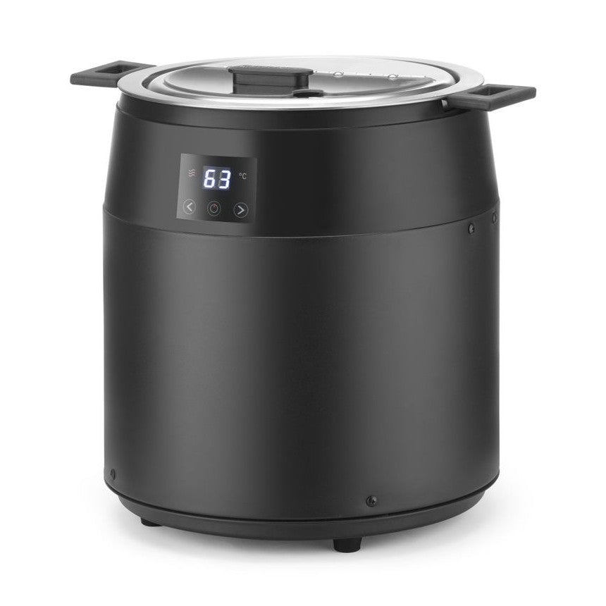 HENDI Suppenkessel ohne Wasser 10 L – digital, 40–90 °C, schwarz
